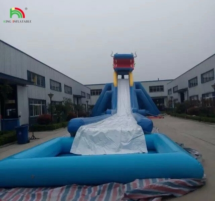 Water Park Slides Funny Aqua Park Water Games New Design Aquatic Play Equipment Inflatable Long Water Slide