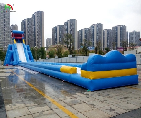 Water Park Slides Funny Aqua Park Water Games New Design Aquatic Play Equipment Inflatable Long Water Slide