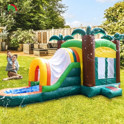 High Quality Inflatable Bouncer Combo Jumping Castle With Pool & Inflatable Water Slide