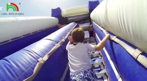 High Quality Commercial Large Triple Inflatable Water Slide 3 Lane High Tide Inflatable Water Slide