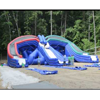 High Quality Commercial Large Triple Inflatable Water Slide 3 Lane High Tide Inflatable Water Slide