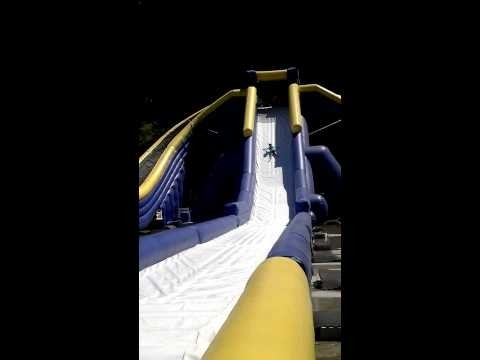 High Quality Giant Adults 3 Lane Trippo Water Slide Inflatable Commercial