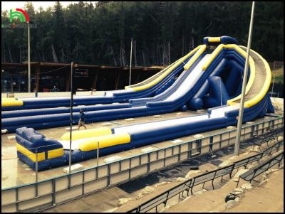 High Quality Giant Adults 3 Lane Trippo Water Slide Inflatable Commercial