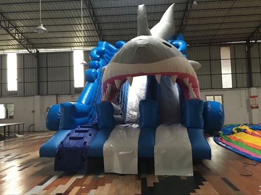 Outdoor Water Slides Backyard Shark Inflatable Water Slide for Kids and Adults