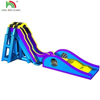 Commercial Party Rental Interesting Crazy Blue Inflatable Water Slide  for Kids and Adults