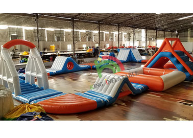 Durable 0.9mm PVC Tarpaulin Inflatable Floating Water Park For Adult & Kids