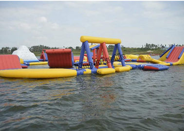 Commercial PVC Tarpaulin Inflatable Water Parks , Splash Water Playground Equipment