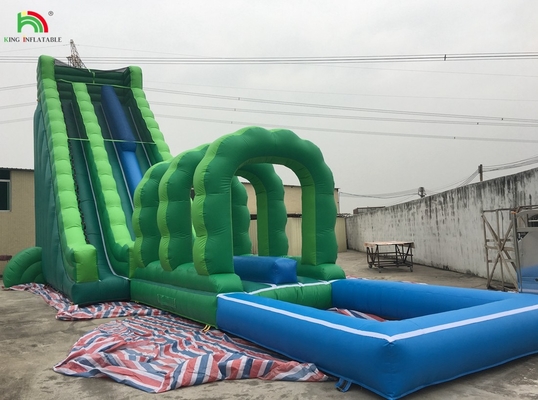 Giant Water Slide Inflatable Commercial Inflatable Water Slide with Pool