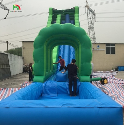 Giant Water Slide Inflatable Commercial Inflatable Water Slide with Pool