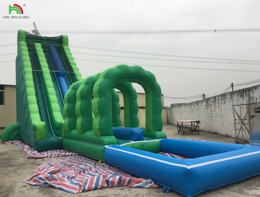 Giant Water Slide Inflatable Commercial Inflatable Water Slide with Pool