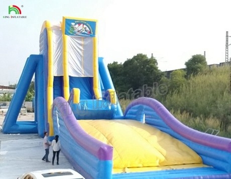 Commercial Grade Water Slide Adult Large Long Inflatable Water Slide For Amusement Park
