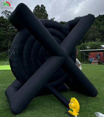 Outdoor Inflatable Soccer Darts Board With 8pcs Soccer Ball 370W Blower Support Frame For Kick Dartboard Sport Game
