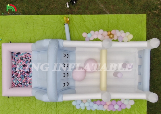 Inflatable Bouncer Combo Obstacle Course Bounce Castle House With Slides Ball Pit Climbing Blower