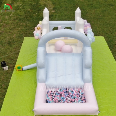Inflatable Bouncer Combo Obstacle Course Bounce Castle House With Slides Ball Pit Climbing Blower