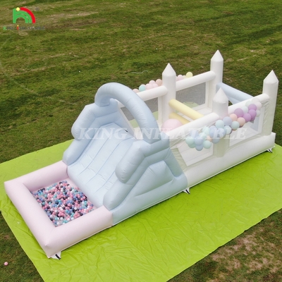 Inflatable Bouncer Combo Obstacle Course Bounce Castle House With Slides Ball Pit Climbing Blower