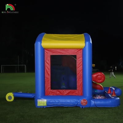 Kids Inflatable Bounce Castle With Blower , Bouncy Castle With Slide , Climbing , Obstacles , Trampoline , Ball Pit Pool