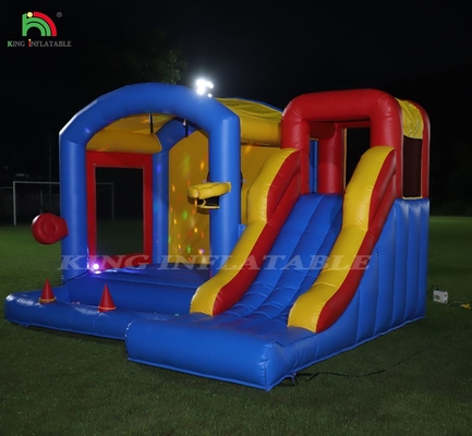 Kids Inflatable Bounce Castle With Blower , Bouncy Castle With Slide , Climbing , Obstacles , Trampoline , Ball Pit Pool