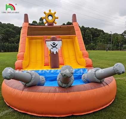 Commercial Double Lane Inflatable Water Slides With Pool For Kids Water Slide Inflatable