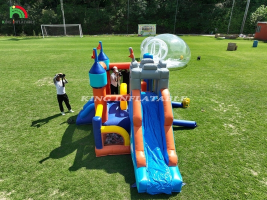 Commercial Inflatable Bounce Combo House Jumping Castle With Slides & Ball Pit Inflatable Jumping Bouncy Castle For Kids