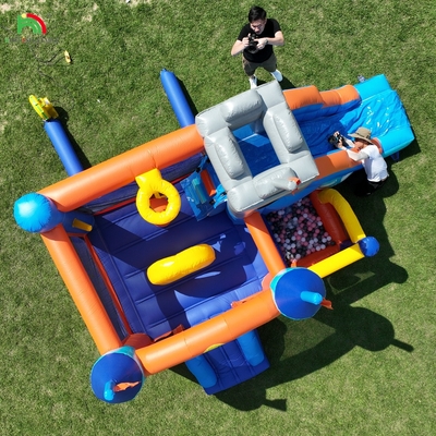 Commercial Inflatable Bounce Combo House Jumping Castle With Slides & Ball Pit Inflatable Jumping Bouncy Castle For Kids