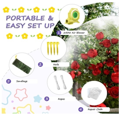 10FT Inflatable Snow Globe 0.5mm PVC Christmas Decorations Giant Transparent Inflatable Bubble Igloo Tent