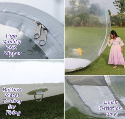 10FT Inflatable Snow Globe 0.5mm PVC Christmas Decorations Giant Transparent Inflatable Bubble Igloo Tent
