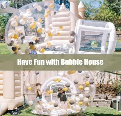 Outdoor Inflatable Bubble Tent Transparent Crystal Dome Inflatable Bubble Tent With Balloons For Wedding