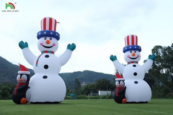26/33FT Outdoor Christmas Snowman Inflatable Giant Inflatable Snowman With Blower For Christmas Holiday Indoor Outdoor Party Garden Yard Decoration