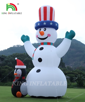 26/33FT Outdoor Christmas Snowman Inflatable Giant Inflatable Snowman With Blower For Christmas Holiday Indoor Outdoor Party Garden Yard Decoration
