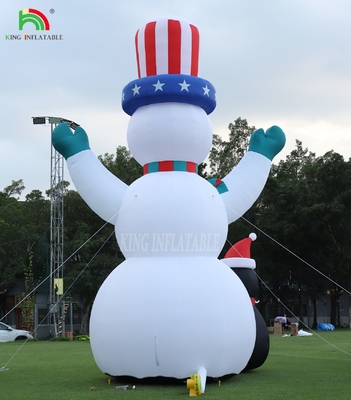 26/33FT Outdoor Christmas Snowman Inflatable Giant Inflatable Snowman With Blower For Christmas Holiday Indoor Outdoor Party Garden Yard Decoration