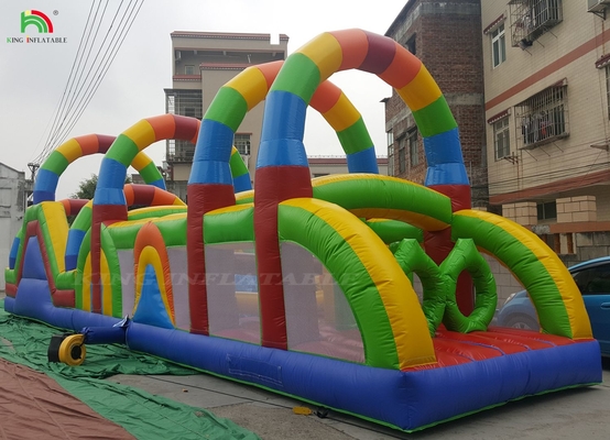 Commercial Land Obstacle Course Sport Inflatable Obstacle Game For Kids