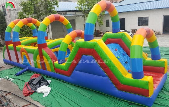 Commercial Land Obstacle Course Sport Inflatable Obstacle Game For Kids