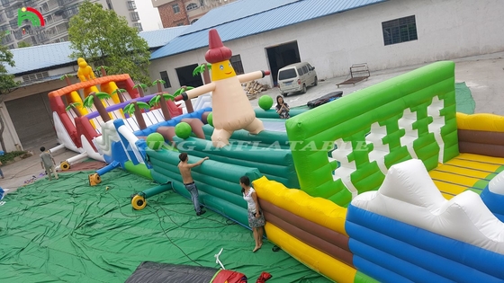 Commercial Outdoor Inflatable Obstacle Course Challenges Adult Inflatable Obstacle Courses Bounce House Party Games