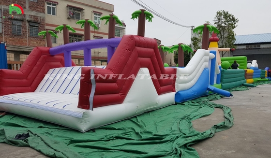 Commercial Outdoor Inflatable Obstacle Course Challenges Adult Inflatable Obstacle Courses Bounce House Party Games