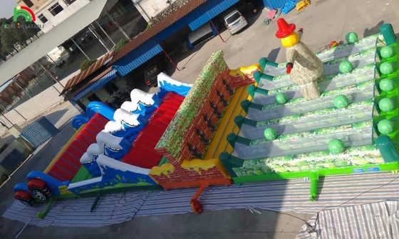 Commercial Bounce House Adult Game Obstacle Course Kids Sports Activities Inflatable Obstacle Course Inflatable For Adults