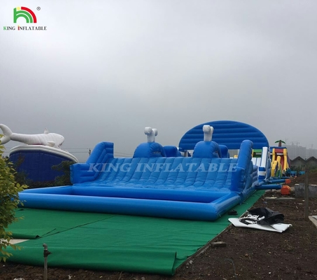 Outdoor Giant Inflatable Big Bounce Theme Outdoor Park Playground Inflatable Castle Combo Inflatable Obstacle Course