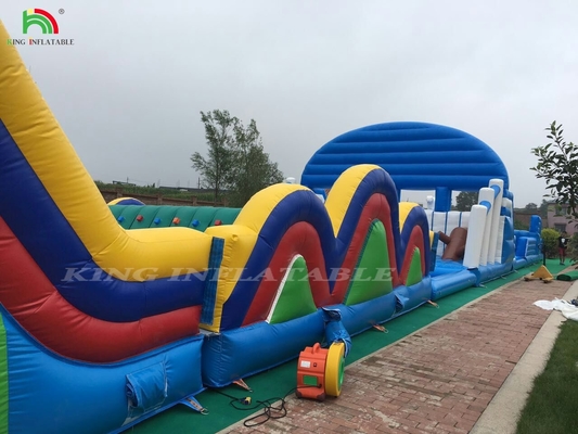 Outdoor Giant Inflatable Big Bounce Theme Outdoor Park Playground Inflatable Castle Combo Inflatable Obstacle Course