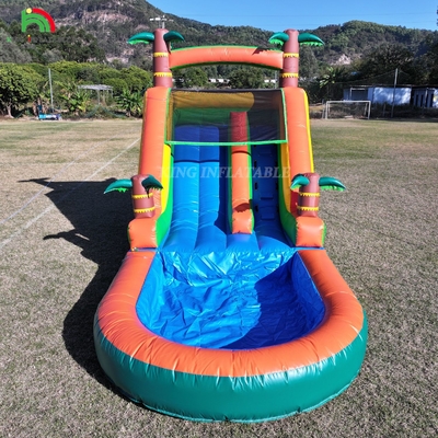 21x9x12FT Commercial  Grade PVC Bounce House Inflatable Water Slides Tropical Slide With Splash