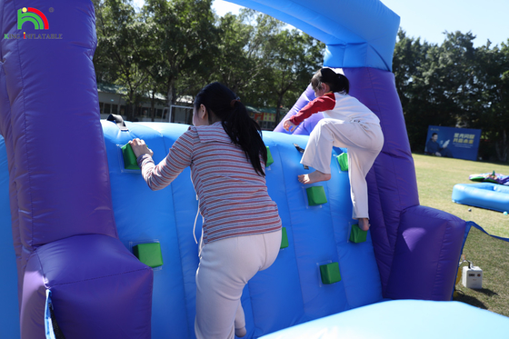 Outdoor Commercial Inflatable Bouncer Combo Bounce House Kids Party Bouncy Castle With Slide Ball Pit Climbing Obstacle Blower