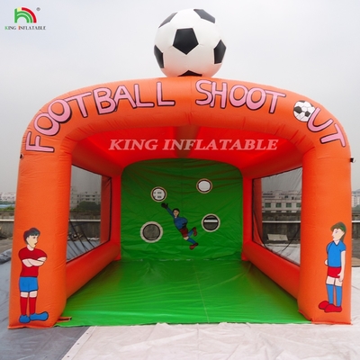 Carnival Inflatable Football Toss Game , Inflatable Soccer Shooting