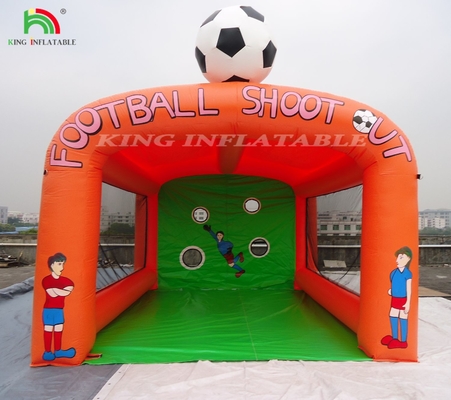 Carnival Inflatable Football Toss Game , Inflatable Soccer Shooting
