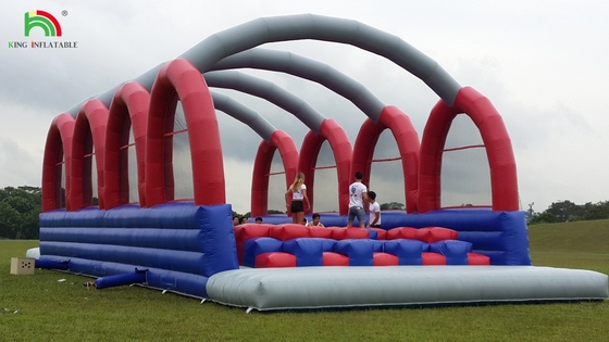 PVC Tarpaulin 5k Inflatable Obstacle Course Combo Large Slide Interactive Adult Inflatable Obstacle