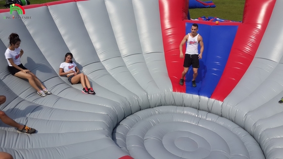 Large Inflatable Flushing Equipment Obstacle Course Inflatable Big Bowl Competitive Challenge