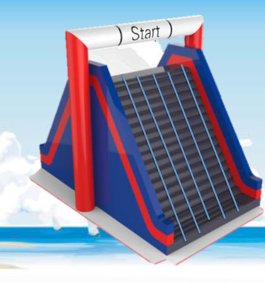 Safe And Anti Slip Inflatable Obstacle Course Combo Departure Staircase
