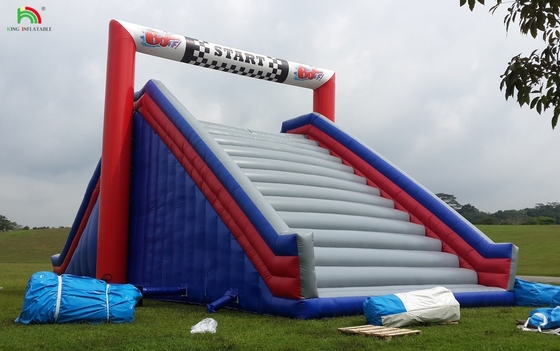 Safe And Anti Slip Inflatable Obstacle Course Combo Departure Staircase