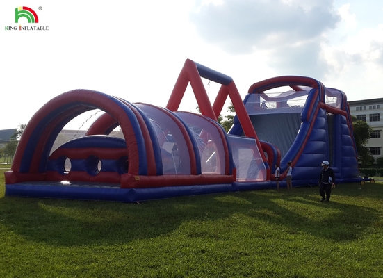 Commercial Outdoor Inflatable Obstacle Course Challenges Adult Inflatable Climb Bounce House Sports Games