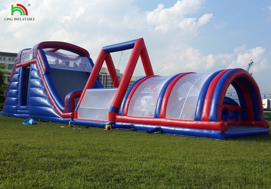 Commercial Outdoor Inflatable Obstacle Course Challenges Adult Inflatable Climb Bounce House Sports Games