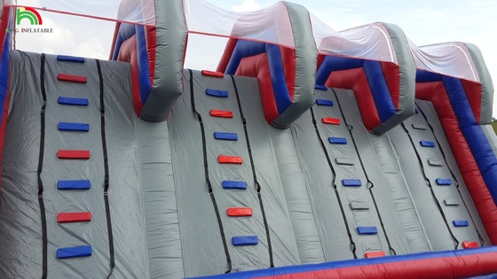 Customized Inflatable Climbing Wall Bouncy Castle Slide Obstacle Fun Sport Products Inflatable Land Obstacle Course