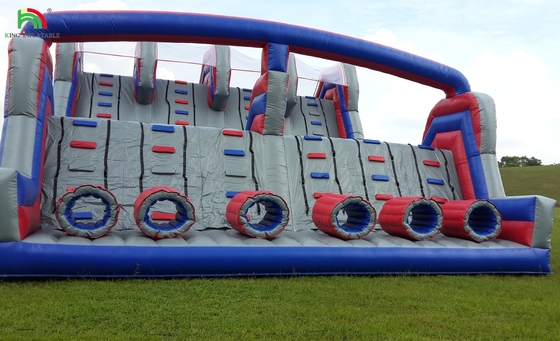 Customized Inflatable Climbing Wall Bouncy Castle Slide Obstacle Fun Sport Products Inflatable Land Obstacle Course
