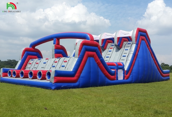 Customized Inflatable Climbing Wall Bouncy Castle Slide Obstacle Fun Sport Products Inflatable Land Obstacle Course